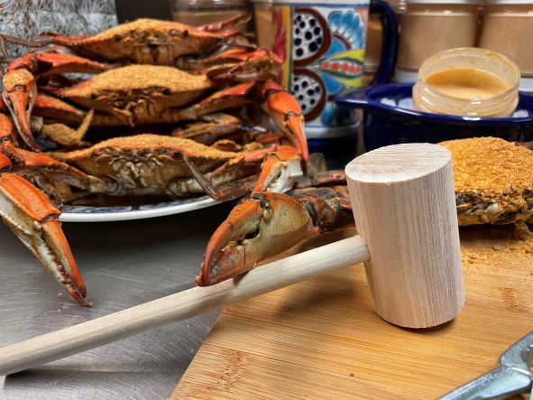Mallets, Crackers, Tools* :: (1) Wooden Crab Mallet - Maryland Crabs,  Maryland Blue Crab, Soft Shell Crabs, Maryland Blue Crabs, Blue Crab